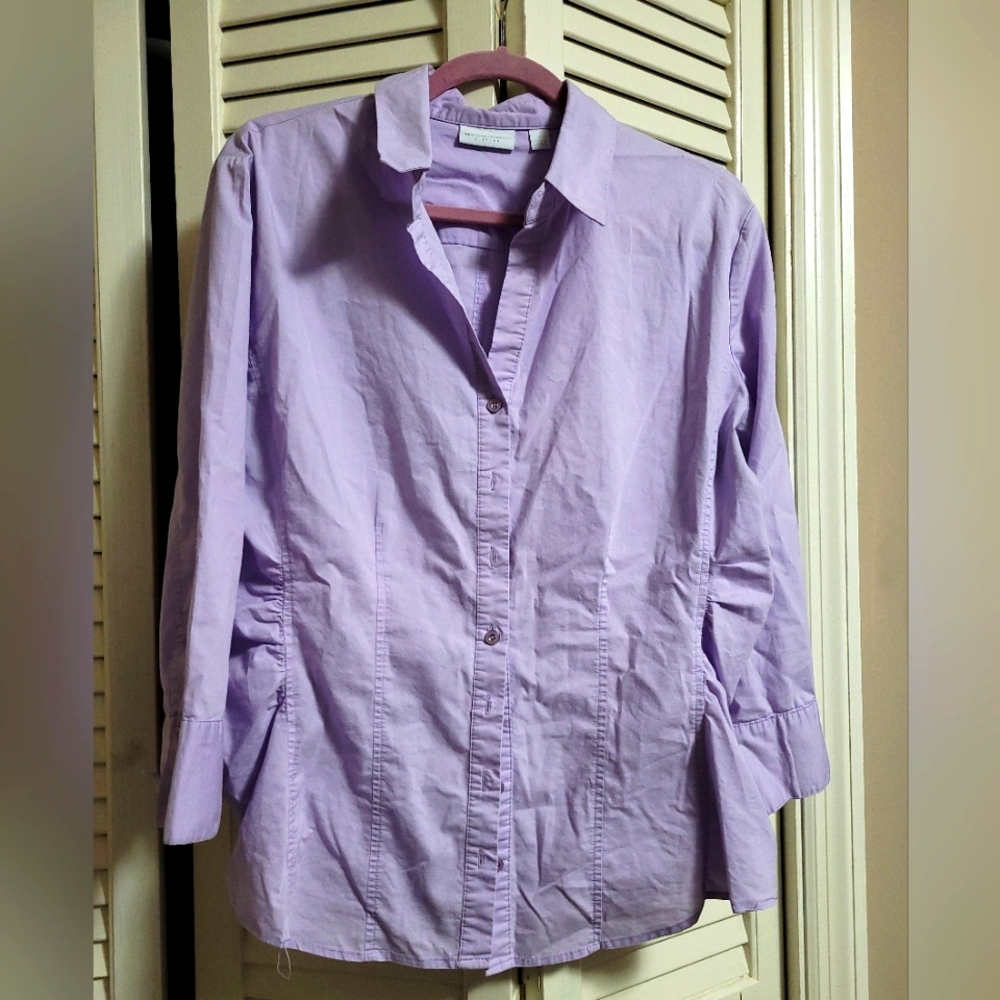 Lavender Long Sleeve Button Down